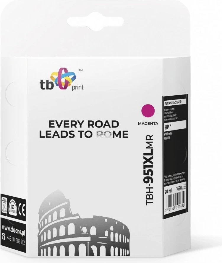 Toner TB Print TBH-951XLMR për HP Officejet Pro 8100/8600, Magenta