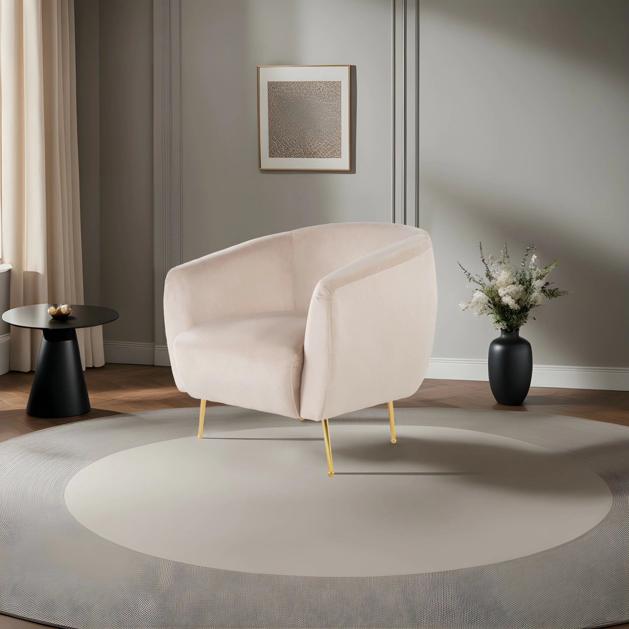 Karrige krahu Wing, Atelier del Sofa, bezhë, Wing