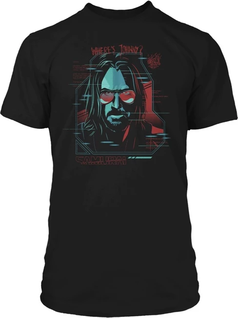 Maicë Jinx Cyberpunk 2077 Digital Ghost Premium Tee, XL, e zezë