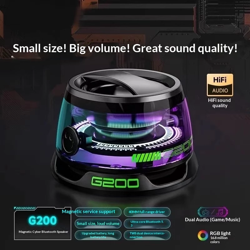 Altoparlant Portativ me Ndriçim RGB dhe Audio Dinamik – G200