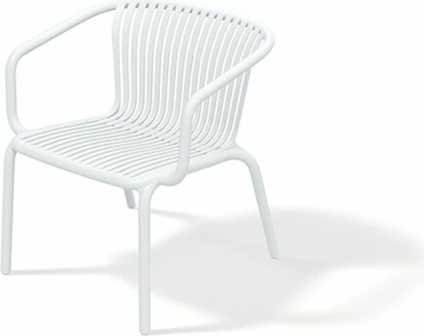 Karrige kopshti Prosperplast Brene FBRK767, me mbështetëse krahu, plastike, 67x62.5x74 cm, e bardhë, 1 copë