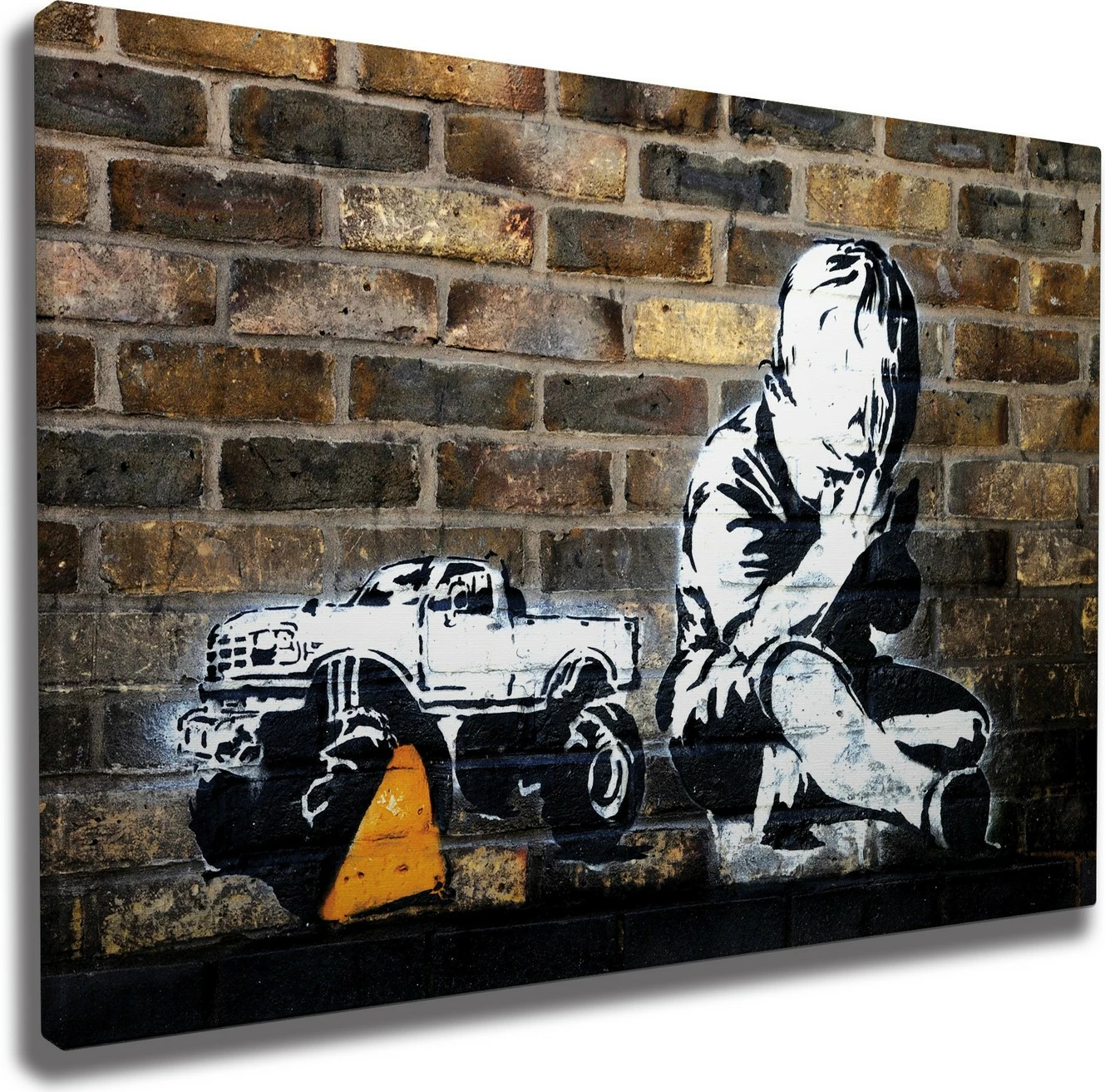Pikturë dekorative në kanavacë, Banksy, shumëngjyrëshe, WY25, 50x70cm