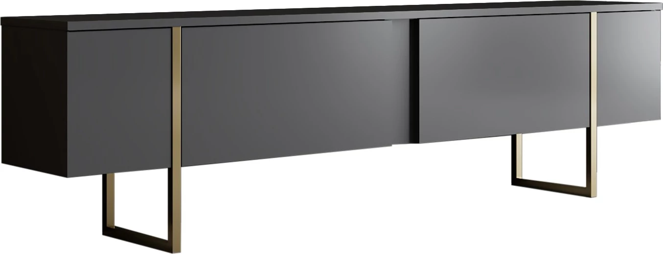 Komodë TV Hanah Home, Luxe, antracit, ari