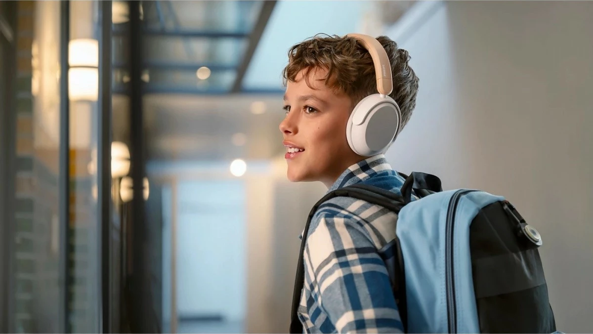 Kufje pa tela për fëmijë, Philips TAK5500AL/00, ANC, Bluetooth 5.4, 60 orë, mikrofon, palosëse, amber