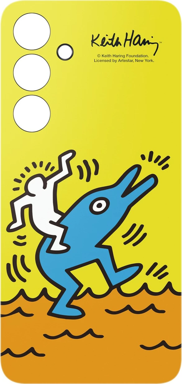Mbështjellës Samsung Keith Haring Flipsuit për S24 FE, 17 cm (6.7"), Verdhë
