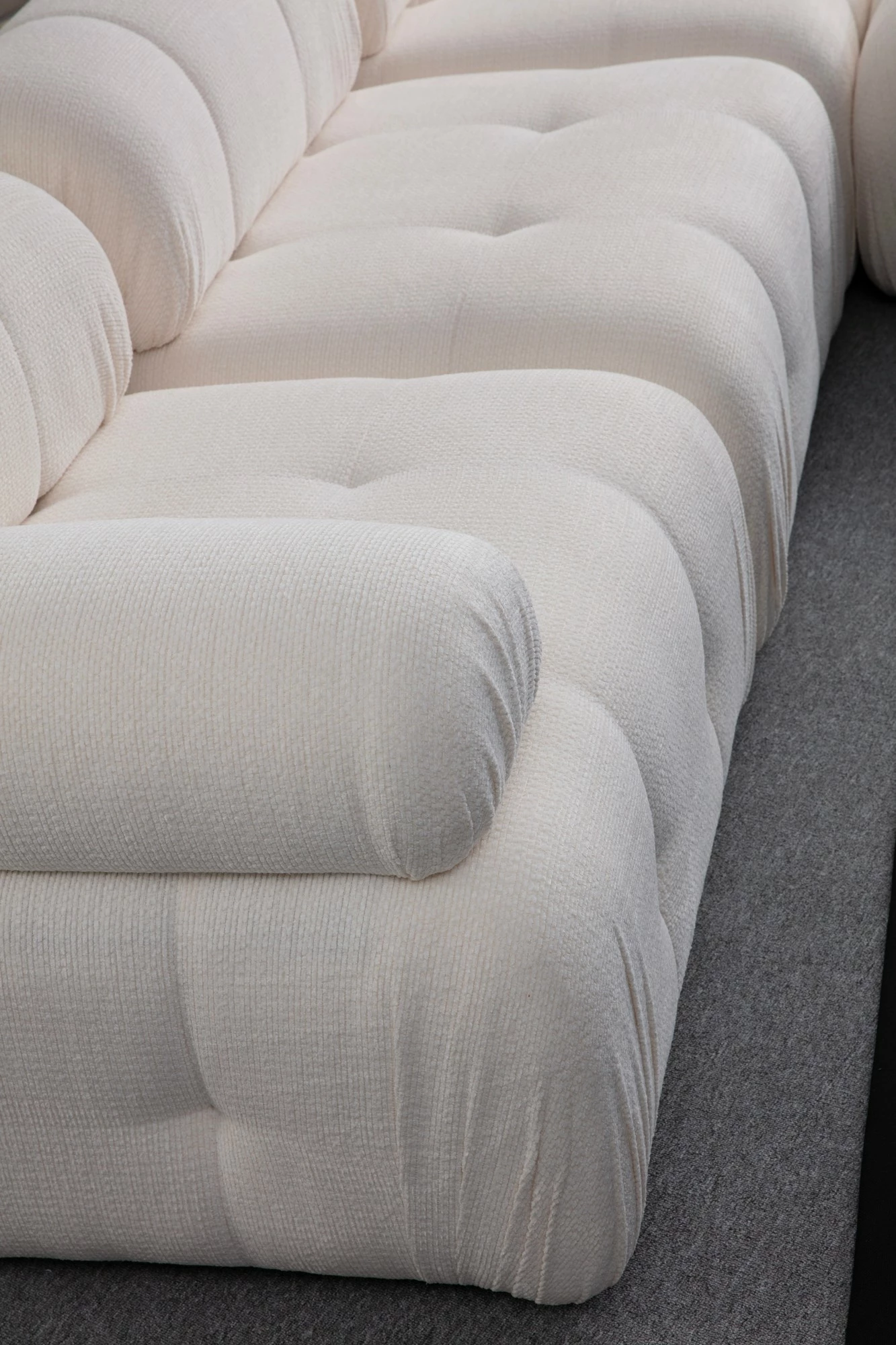 Divan treshe Atelier del Sofa, Petite 3, i bardhë