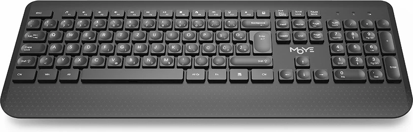 Tastierë Moye OT-7200, wireless 2.4G, full size 104 taste, membranë, me numpad, e zezë