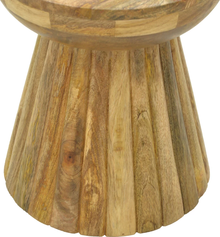 Tavolinë anësore Nemira, dru mango natyral, 30x35cm