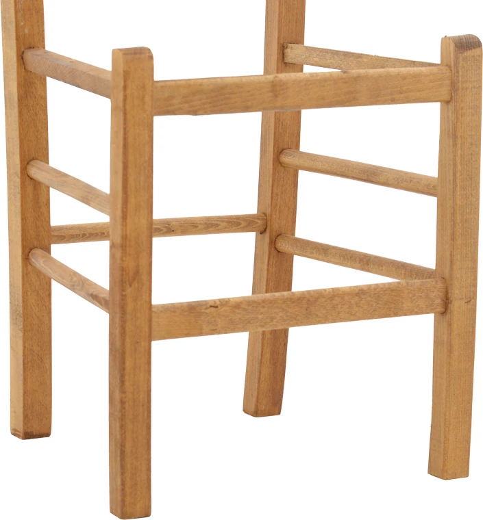 Karrige për kafene Paros dru ahu ngjyrë arre 41x42x92cm