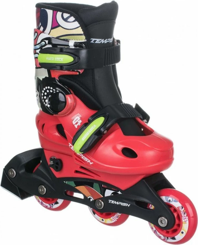 Rollera Tempish për fëmijë, të kuqe