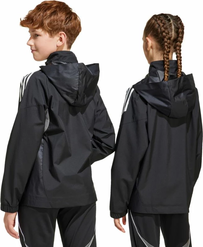 Jakne për fëmijë adidas Tiro 25 Competition All Weather, e zezë