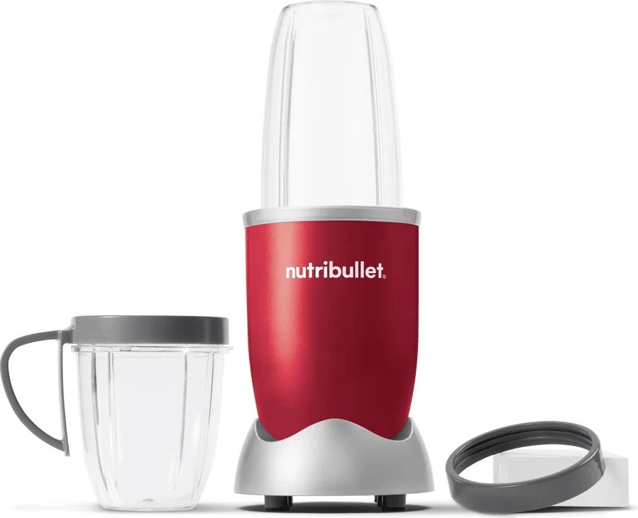Blender NutriBullet NB606R 600 W 700 ml + 500 ml, 6 thika, Tritan, set 2 gota, i kuq
