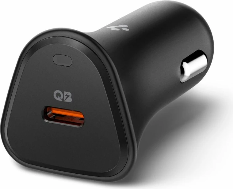 Karikues veture Spigen Essential EV301 30W PD 3.0/PPS, 12-24V, i zi, set 1 copë