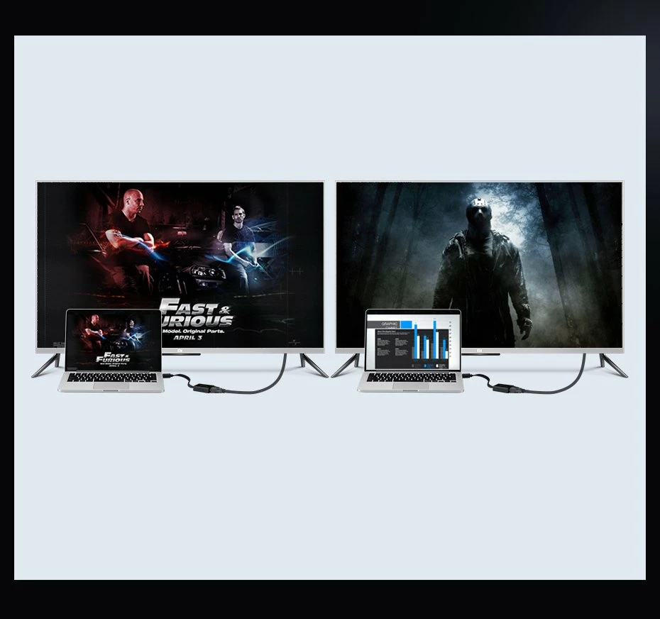 Adapter HDMI në VGA Ugreen 40248, me micro USB dhe audio 3.5mm, Zi
