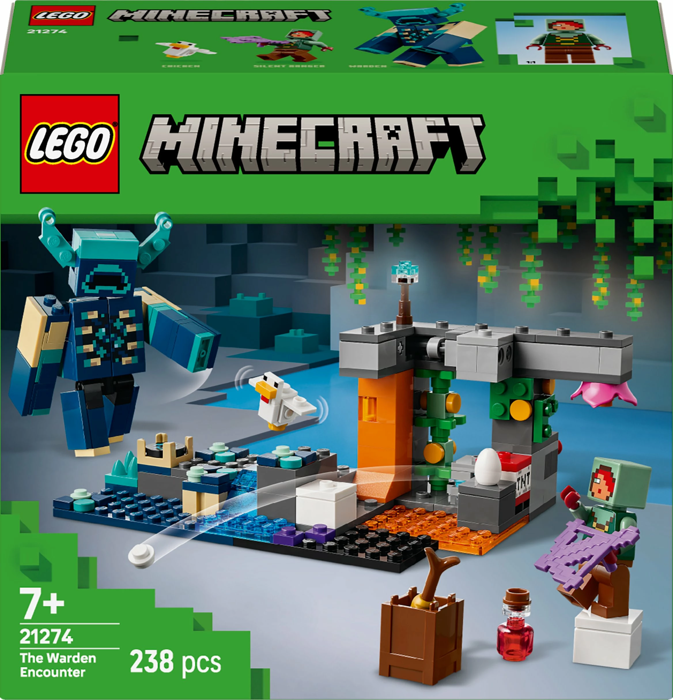Set ndërtimi LEGO Minecraft LEGO 21274 Encounter with the Guard, 238 copë
