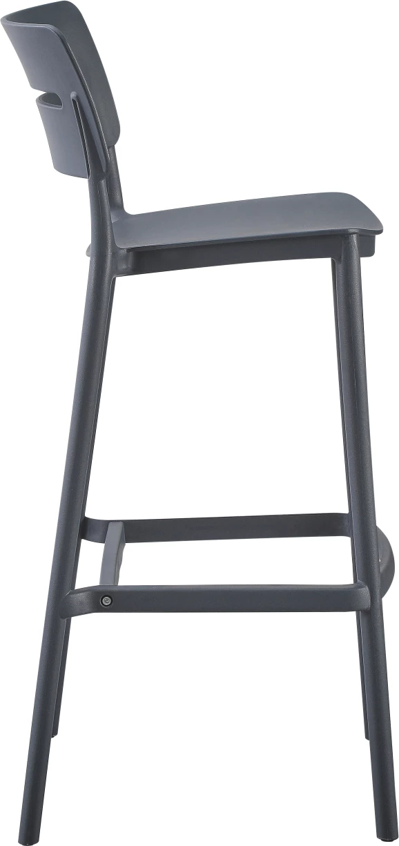 Karrige për bar, polipropileni, SNOD2, FH6100.03, gri, 37,2x50x101,5H cm