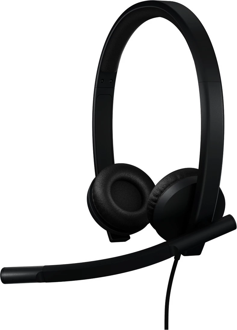 Kufje me mikrofon, Logitech H570e Stereo MS (981-001430), USB-A, stereo, e zezë