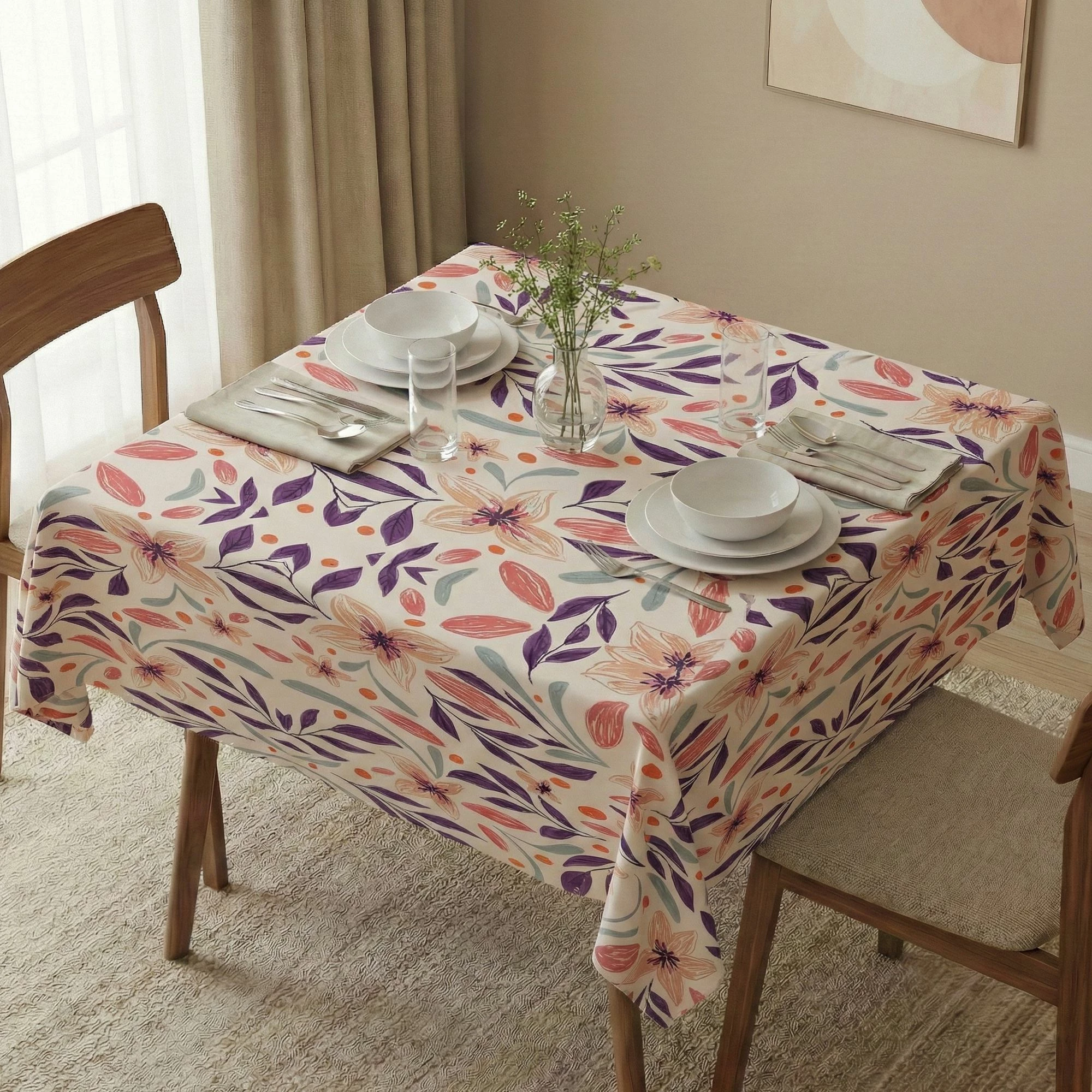 Mbulesë tavoline Hermia, Asr-tblclt25-6, 140x140cm