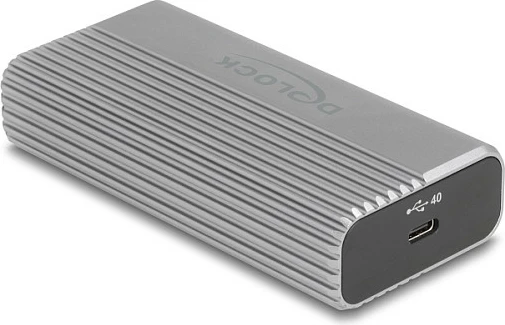 Adapter rrjeti DeLOCK 64349, USB-C/Thunderbolt, 10GbE, alumini, i argjendtë
