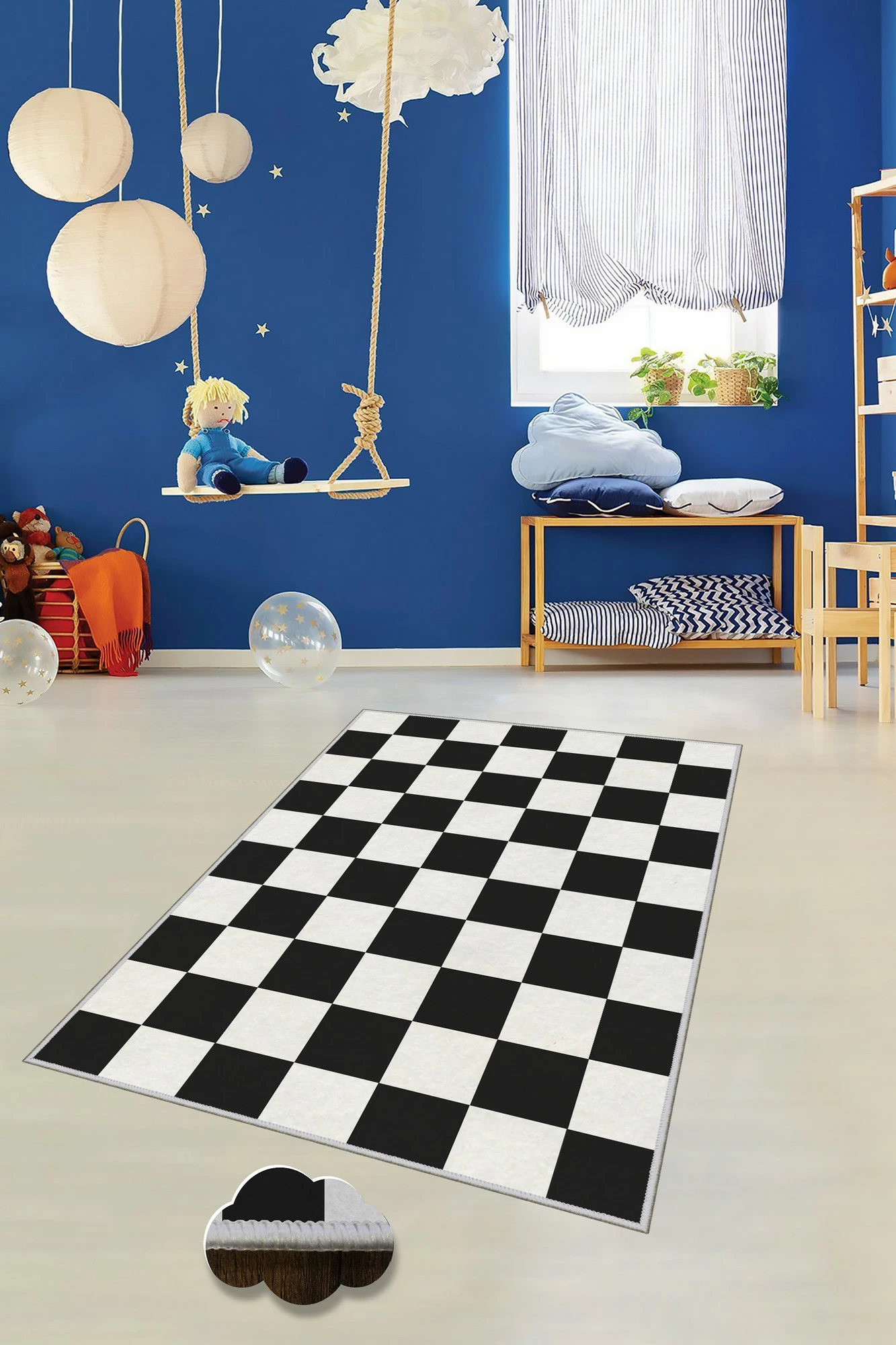 Qilim (50x80) Conceptum Hypnose, WOOKECE058, shumëngjyrësh