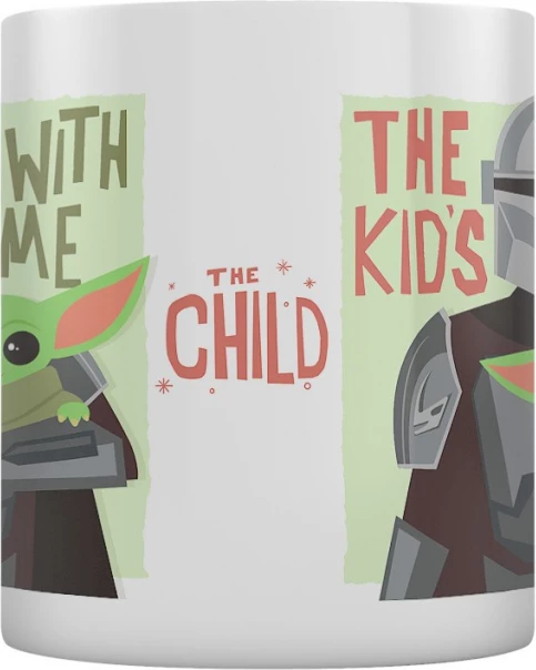 Mug Pyramid Star Wars The Mandalorian 2 (The Kids With Me) 315ml, i bardhë