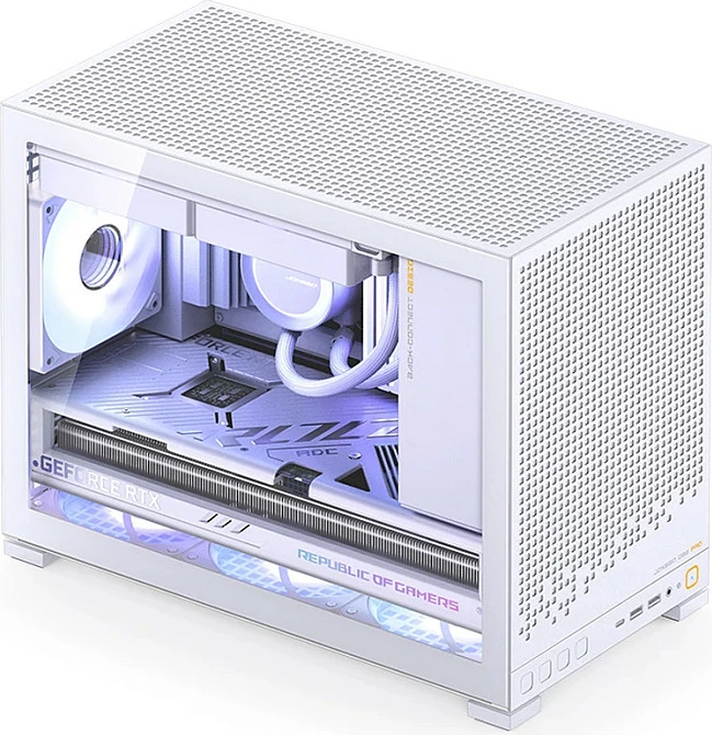 Kasë Jonsbo D32 PRO, mini mATX, xham i kalitur, e bardhë