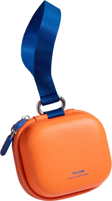 Çantë transporti universale mini për kamera sportive Telesin DisAdv S6-PRC-24OG, portokalli