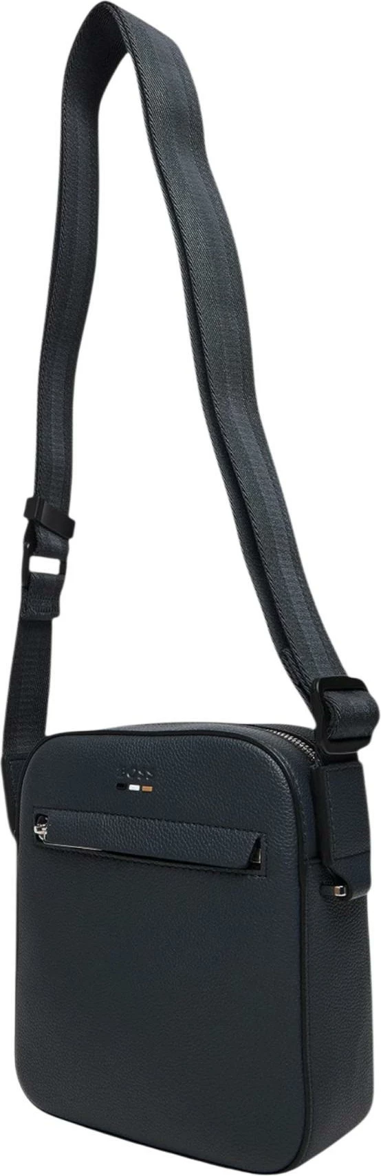 Çantë crossbody për meshkuj BOSS Ray_NS zip N. 10263216 01, blu e errët