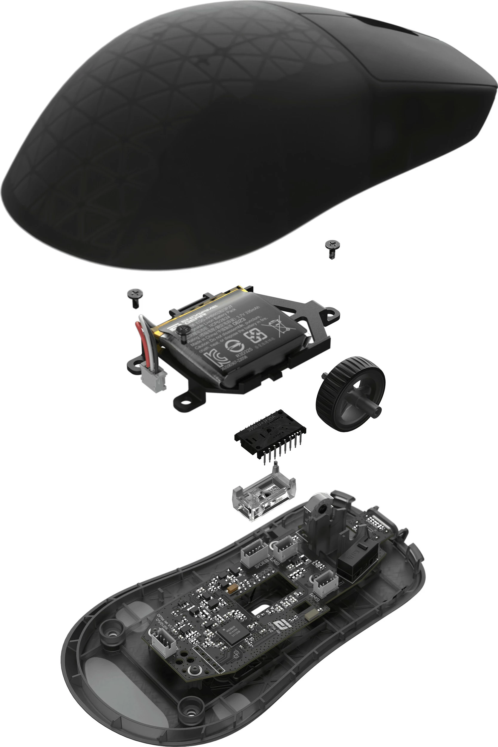 Maus gaming Endgame Gear OP1w 4k v2, wireless, 4000Hz, Dark Frost