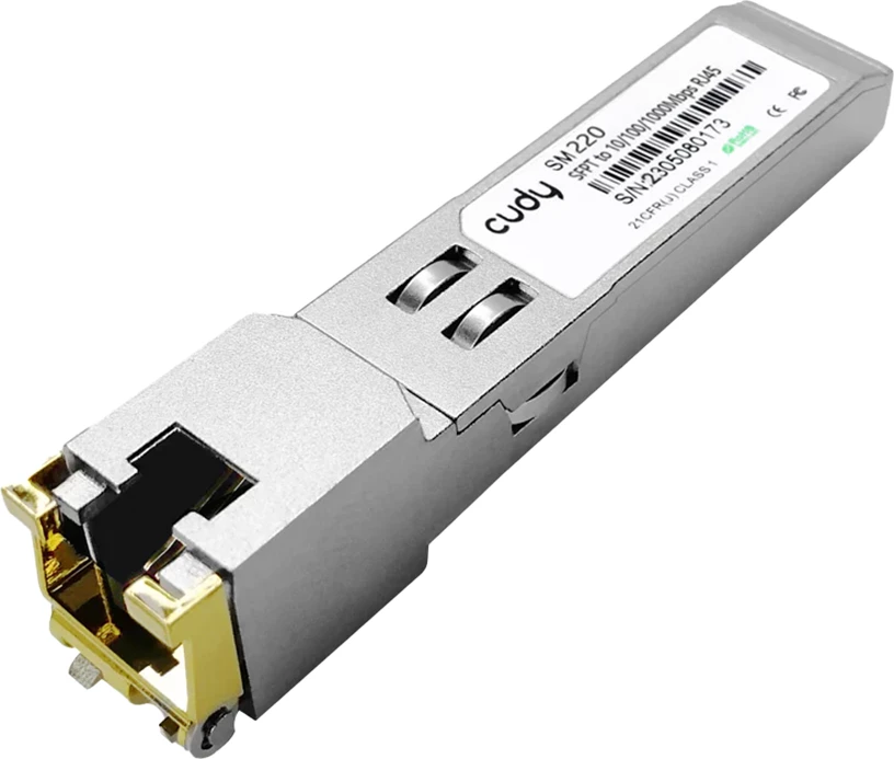 CUDY Module SFP-T, to 10/100/1000Mbps RJ45