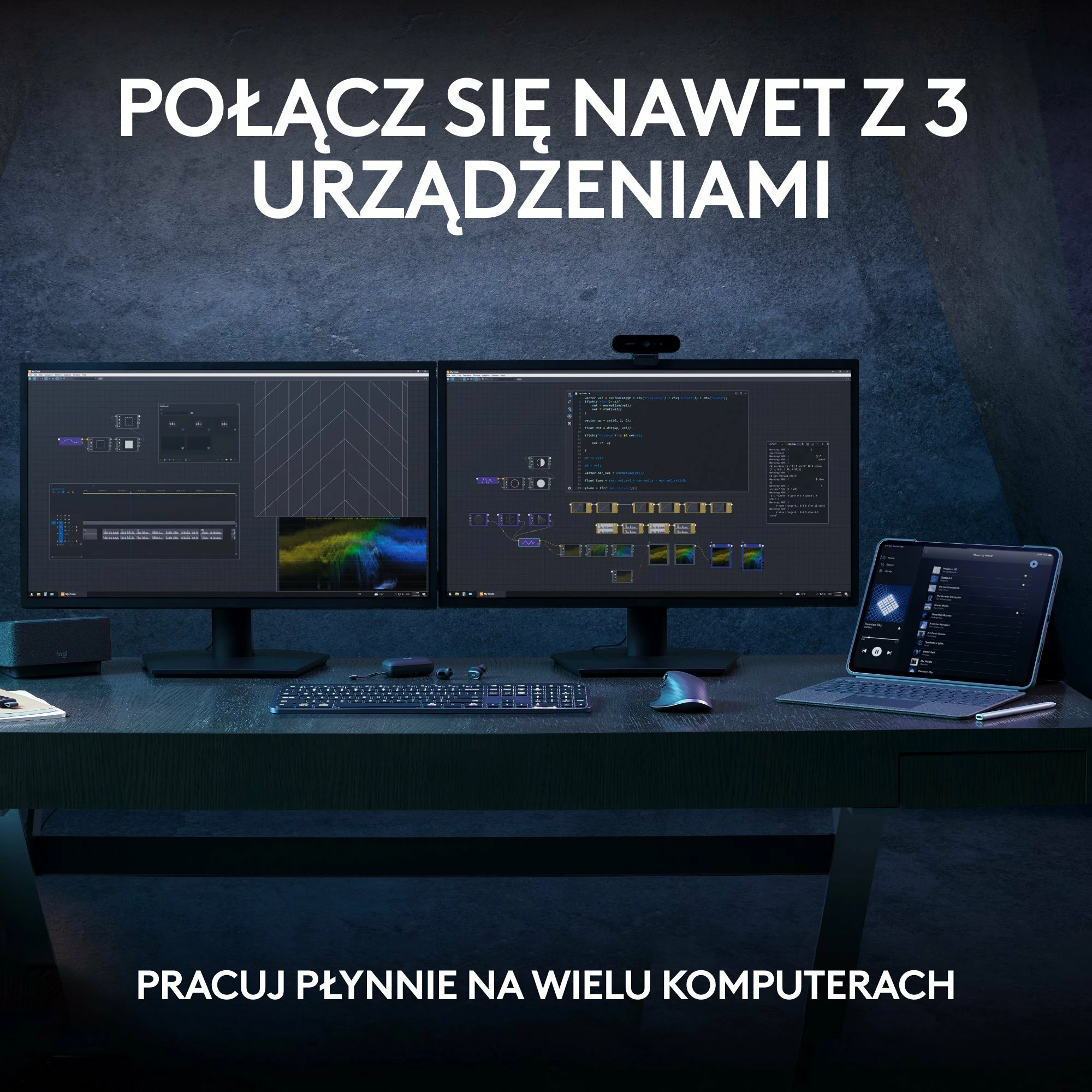 Tastierë wireless Logitech MX Keys S Plus US, me ndriçim, me numpad, me mbështetëse kyçi, Graphite (920-011589)