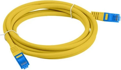 Kabull LANBERG PATCHCORD S/FTP CAT.6A 3M i verdhë