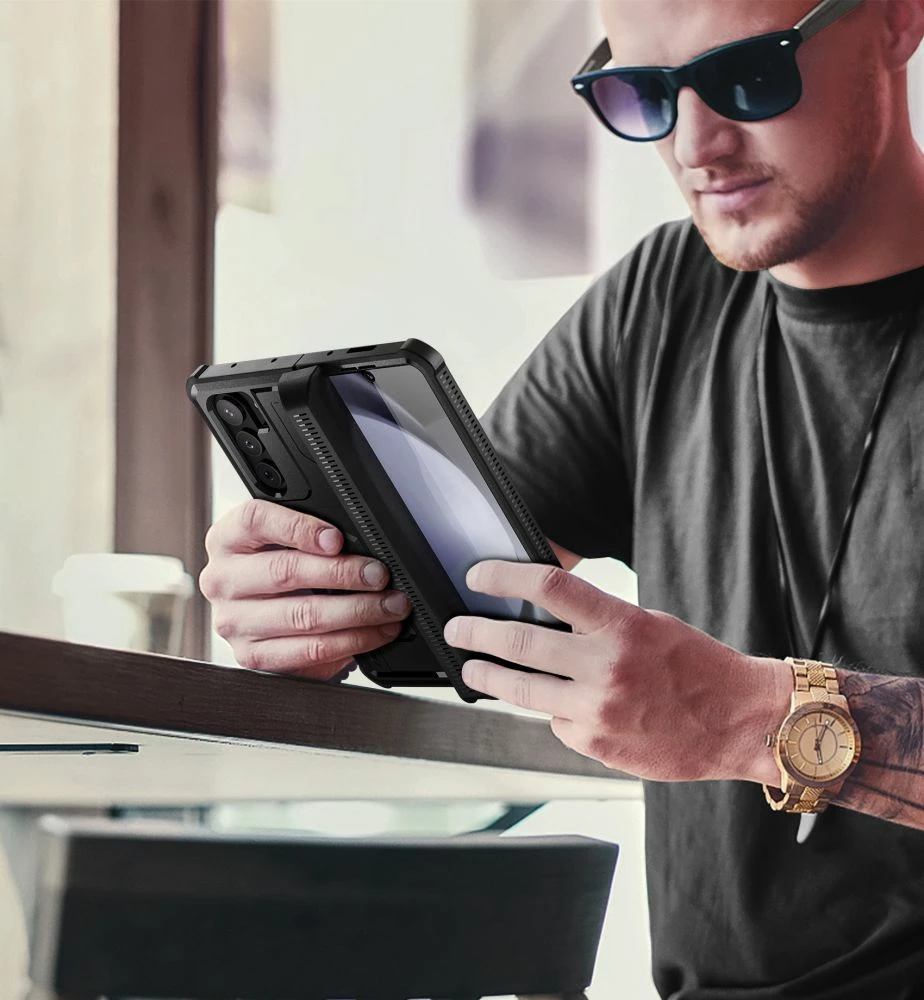 Mbështjellës Tech-Protect Kevlar Pro për Samsung Galaxy Z Fold 5, i zi