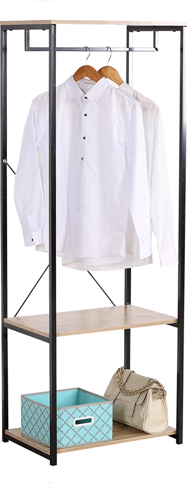 Dollap i hapur FREE 60, sonoma e zi, 60x40x167 cm