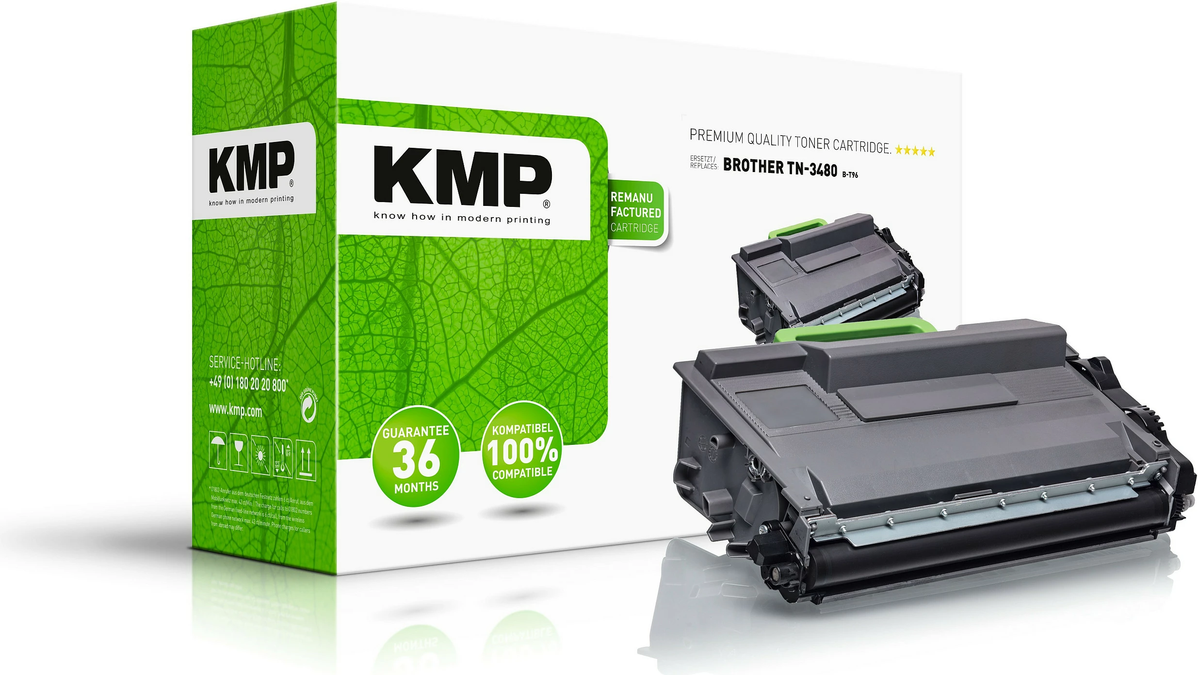 Toner KMP 1263.0000, kompatibil Brother TN-3480, 8000 faqe, i zi