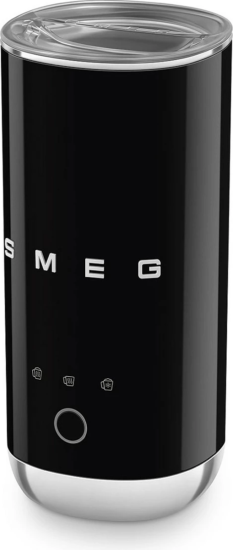 Shkumëzues qumështi Smeg MFF02BLEU 500W, 3 funksione, anti-ngjitës, i zi