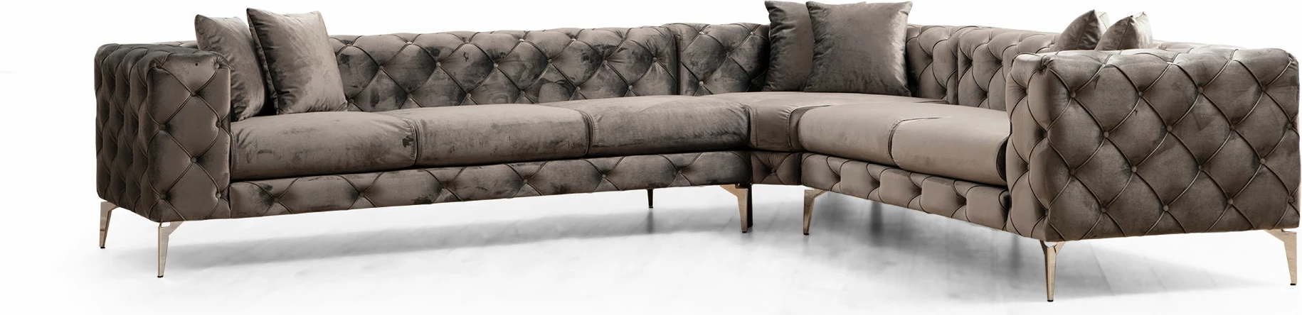 Këndare Como, ngjyrë antracit, Atelier del Sofa, kënd i djathtë