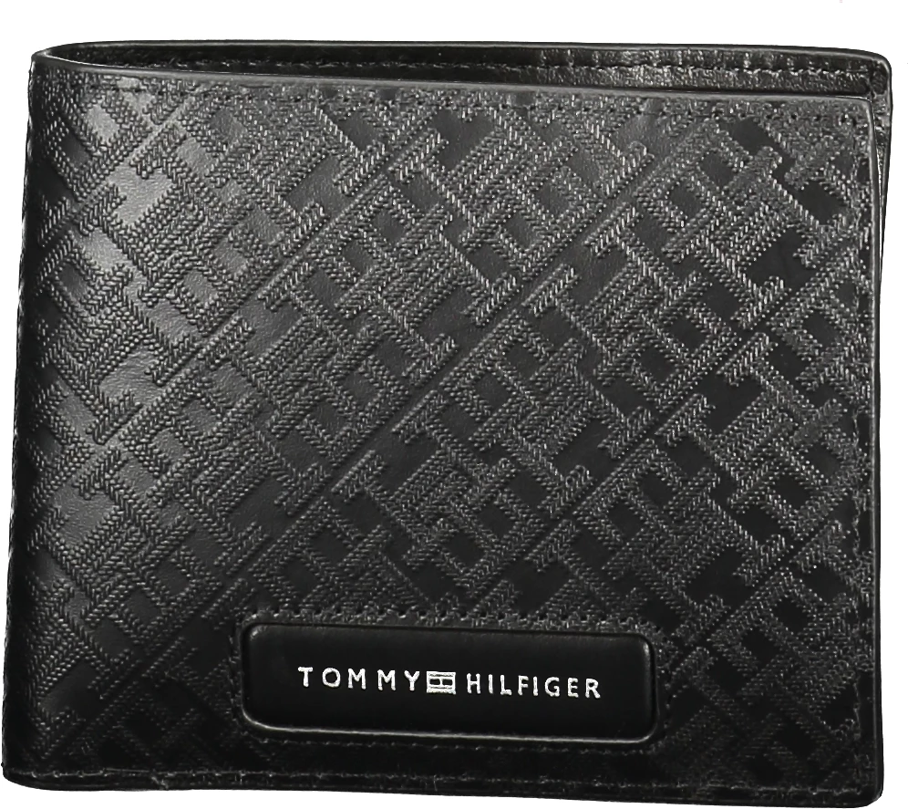 Portofol për meshkuj TOMMY HILFIGER, i zi