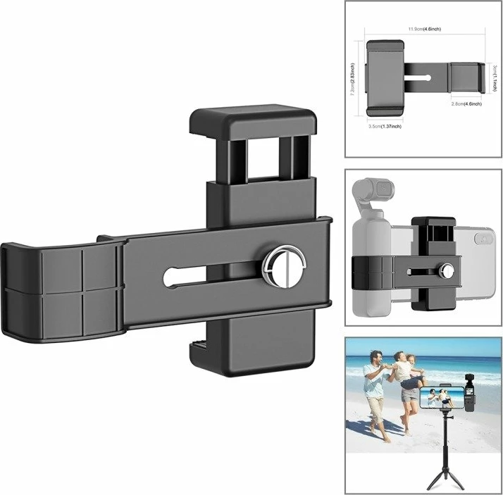 Set aksesorësh Puluz Ultimate Combo 43 në 1 për DJI Osmo Pocket, i zi