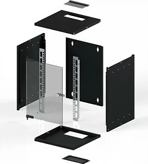Shina profili 19" EFB Elektronik NWSZ EFB, 15HE, set 2 copë