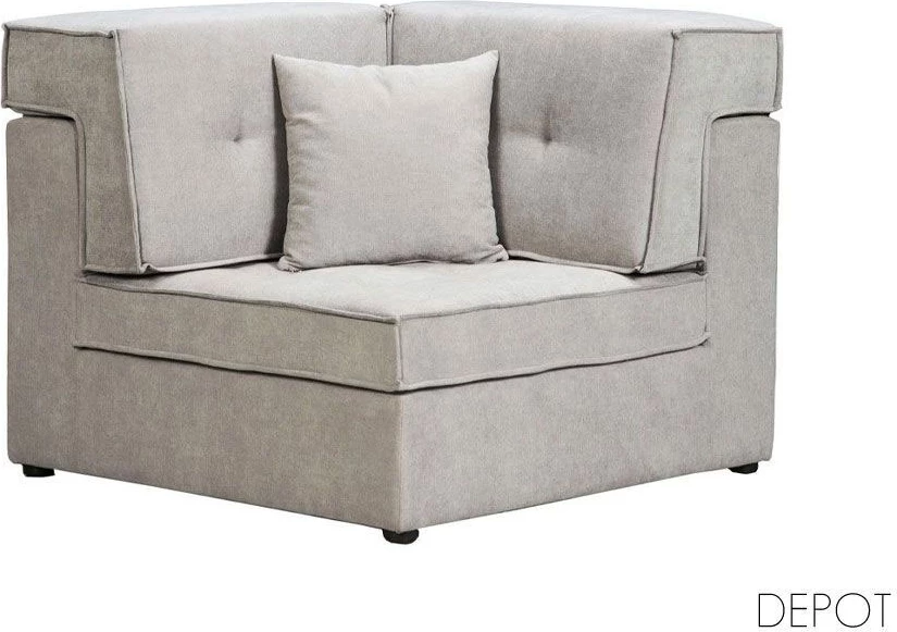 Kënd divani Mexico, bezhë Wind 84, 101x101x83 cm