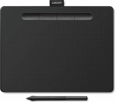 Tablet grafik Wacom Intuos M CTL-6100K, 4096 nivele presioni, USB, pa ekran, zi, me 3 maja rezervë