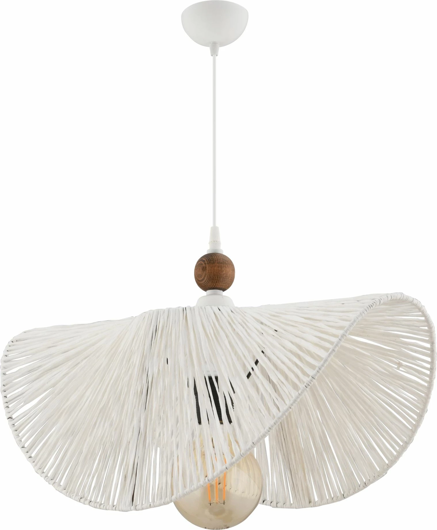 Llambë tavani Opviq Taco W, e bardhë, kafe