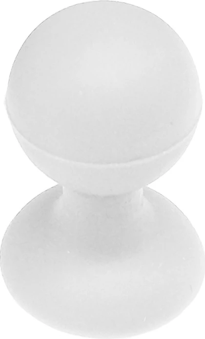 Mbajtës telefoni Hurtel me kokë të rrumbullakët, silikon, bardhë