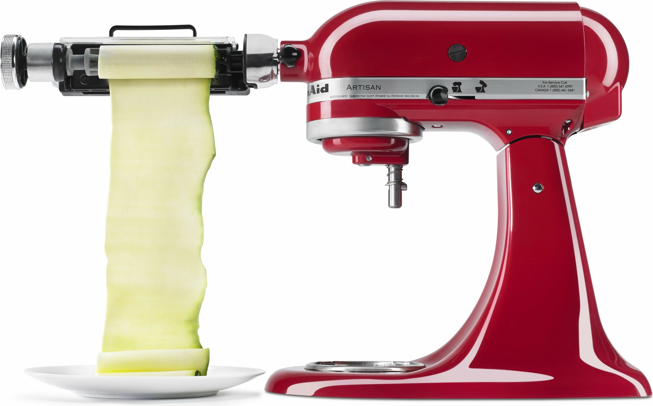 Prerëse perimesh KitchenAid 5KSMSCA, metal, pjesë të larshme, argjend