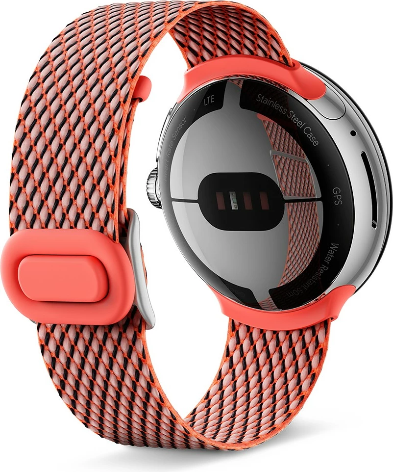 Rrip për smartwatch Google Pixel Watch, plastikë/çelik, korale