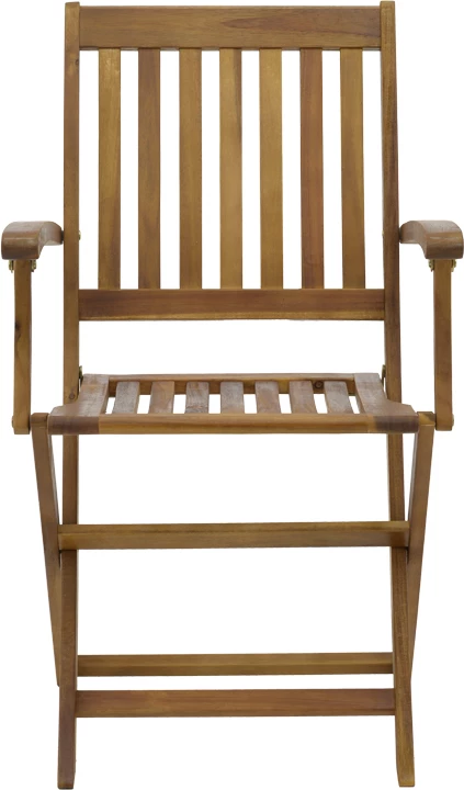 Karrige palosëse me krahë, dru akacie natyral, 53x60x90cm