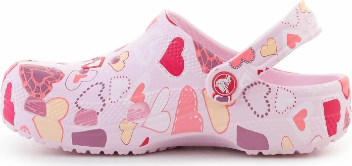 Atlete fëmijësh Crocs Classic VDay Clog Kids Pink Milk/Hearts