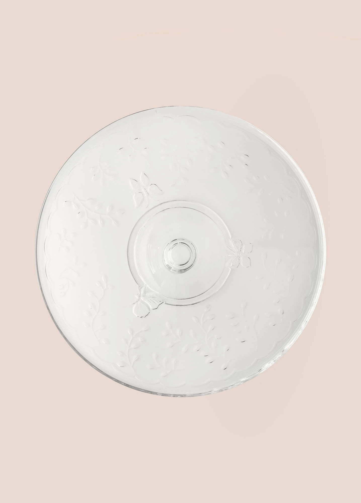 Pjatë për servirje tortash Hermia, CAM0497, xham transparent