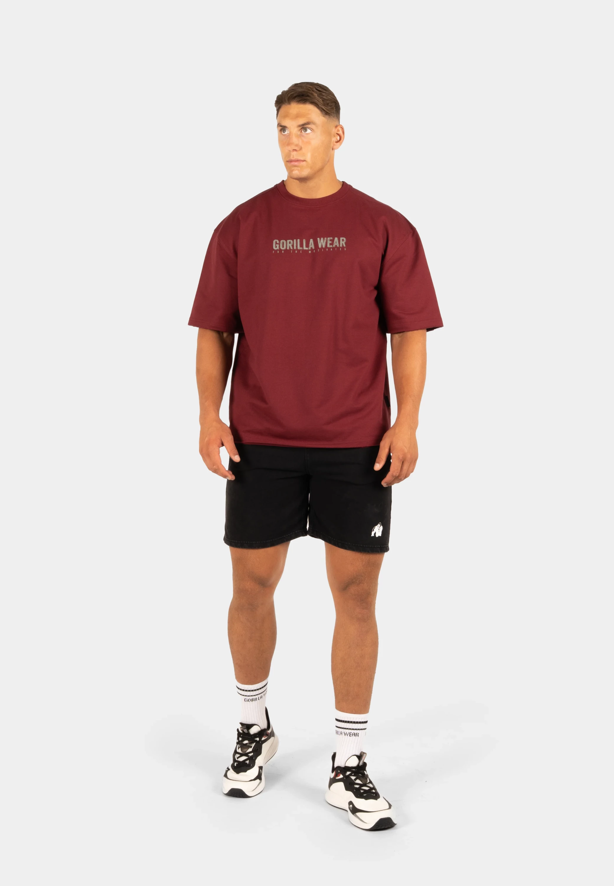 Callaway Oversized T-Shirt - Burgundy [Madhësia: XL]